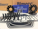 BIMECC BLACK ALLOY WHEEL SPACERS BMW 5X120 72.6MM 10MM SET OF 4 + BOLTS & LOCKING SET