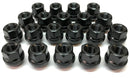 BIMECC BLACK OPEN ALLOY WHEEL NUTS M14X1.5MM 19MM