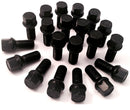 BIMECC BLACK RADIUS R12 M14X1.5MM 50MM ALLOY WHEEL BOLTS