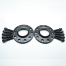 BIMECC BLACK ALLOY WHEEL SPACERS BMW 5X112 66.6MM 10MM PAIR + BOLTS