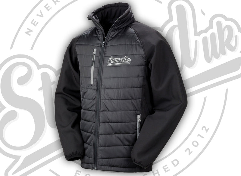 Stanced UK Black Soft Shell Jacket With Grey Detail