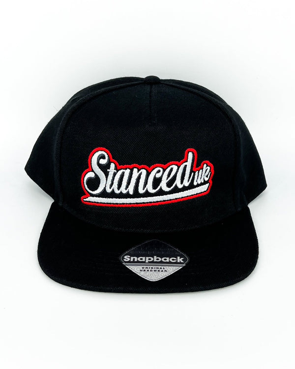 Stanced UK Snapback Black Hat - Flat Logo