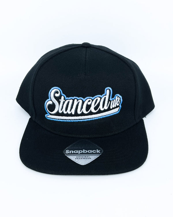 Stanced UK Snapback Black Hat - Flat Logo