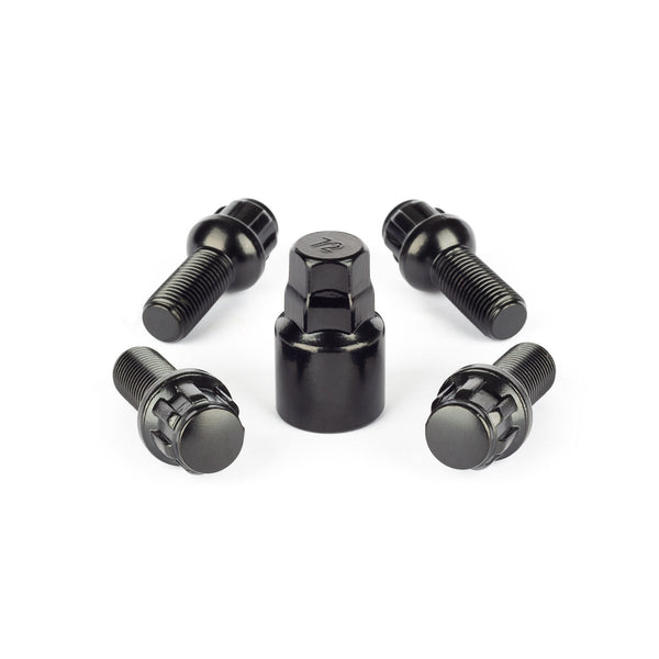 TWD Alloy Wheel Security Locking Bolts – M14x1.5 Radius Seat For Audi (4 Pack)
