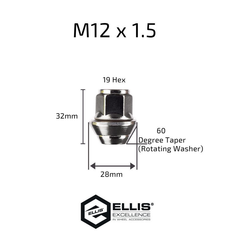 Ellis Excellence Ford Nuts M12X1.5