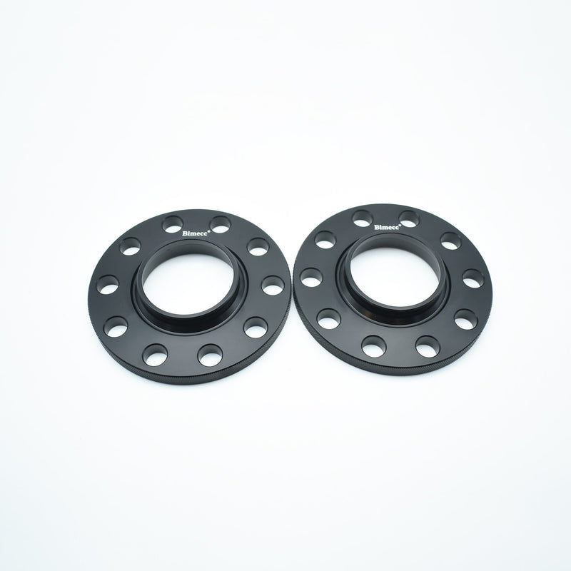 BIMECC BLACK ALLOY WHEEL SPACERS BMW 5X120 72.6MM 10MM PAIR