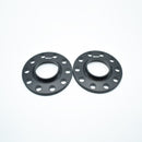 BIMECC BLACK ALLOY WHEEL SPACERS AUDI 5X112 66.6MM 10MM PAIR