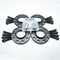 Bimecc Black Alloy Wheel Spacers 5x112 66.6mm  15mm / 20mm Set of 4 + Bolts & Locks